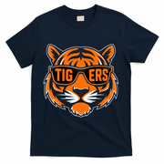 Retro Tigers Gift Sports Fan Name T-Shirt - Navy