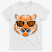 Retro Tigers Gift Sports Fan Name T-Shirt - White
