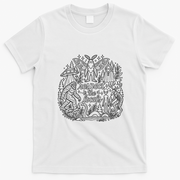 Respect The Locals Cryptid Bigfoot Mothman Alien T-Shirt - White