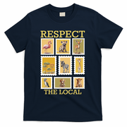 Respect The Local Animals Wildlife Nature T-Shirt - Navy