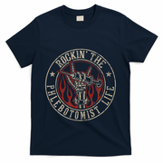 Rockin The Phlebotomist Life Phlebotomy Technician T-Shirt - Navy