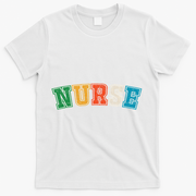 retro vintage Nurse, registred Nurse, LPN and nurse school T-Shirt - White