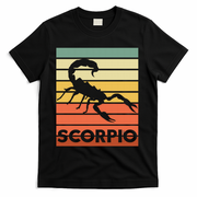 Retro Vintage Scorpio Astrology Symbol Meaningful Gift T-Shirt - Black