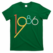 Retro Vintage Style 1986 40th Birthday T-Shirt - Green