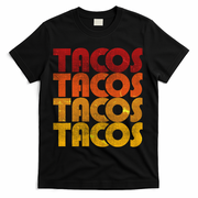 Retro Vintage Tacos T-Shirt - Black