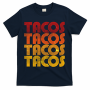 Retro Vintage Tacos T-Shirt - Navy