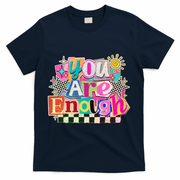 Retro You Are Enough Collage T-Shirt - Navy
