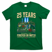 September 11th Memorial Tribute 9/11 25th Anniversary T-Shirt - Irish Green