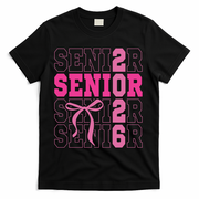 Senior 2026 Coquette T-Shirt - Black