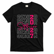 Senior 2027 Class Graduation Grad T-Shirt - Black