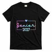 Senior 2027 Cute Graduation Grad T-Shirt - Black