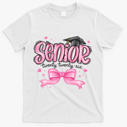 Senior 2026 Gril Graduate Graduation T-Shirt - White