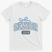 Senior 2026 Graduation Floral Pattern T-Shirt - White