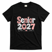 Senior 2027 Graduate High School Graduation T-Shirt - Black