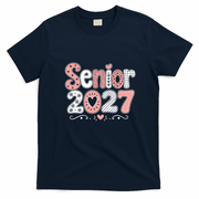 Senior 2027 Graduate High School Graduation T-Shirt - Navy Blue