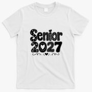 Senior 2027 Graduate High School Graduation T-Shirt - White