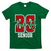 Senior 2026 Twenty 26 High School Graduate Merch T-Shirt - Green