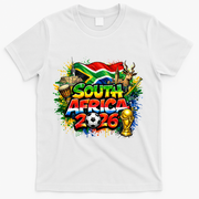 SOUTH AFRICA North America Soccer Tournament 2026 T-Shirt - White