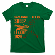 San Angelo Texas Sheep Herders Vintage Athletics T-Shirt - Green
