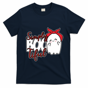 Simply Bootiful Cute Halloween Ghost T-Shirt - Navy Blue