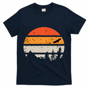 Summer Beach Hawaiian Vintage T-Shirt - Navy