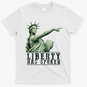 Sophie Basketball Point God Liberty Has Spoken T-Shirt - White