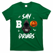 Say Boo To Drugs Halloween Pumpkin Awareness T-Shirt - Irish Green