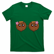 Summer Coconut Bra Halloween Costume Hawaii Aloha Beach T-Shirt - Irish Green