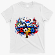 SOUTH COREA North America Soccer Tournament 2026 T-Shirt - White