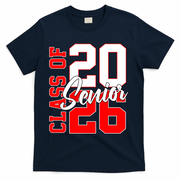 Senior Class Of 2026 Seniors School Graduation T-Shirt - Navy