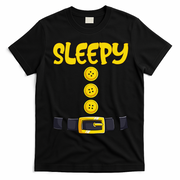 Sleepy Dwarf Halloween Costume Funny Gift Idea Sleepy Dwarf T-Shirt - Black