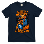 Special Delivery Spook Mail Funny Postman Halloween T-Shirt - Navy Blue