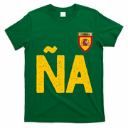 Spain España Human Flag Letter N And A T-Shirt - Irish Green