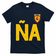 Spain España Human Flag Letter N And A T-Shirt - Navy Blue