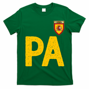 Spain España Human Flag Letter P And A T-Shirt - Irish Green