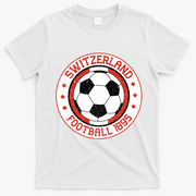 Switzerland Football 1895 Vintage Soccer T-Shirt - White