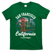 San Francisco California Souvenir Travel Gift T-Shirt - Green