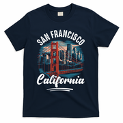 San Francisco California Souvenir Travel Gift T-Shirt - Navy