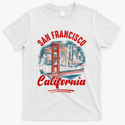San Francisco California Souvenir Travel Gift T-Shirt - White