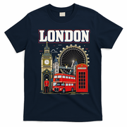 Souvenir From London Travel Vacation Gift T-Shirt - Navy Blue