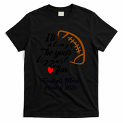 Senior Football Mom Class Of 2026 Graduation Graduate T-Shirt - Black