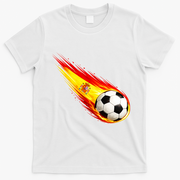 Spain Flag Pride Heritage Soccer Fan T-Shirt - White