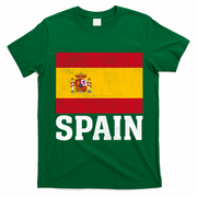 Spain Flag Spaniards And Travelers T-Shirt - Irish Green