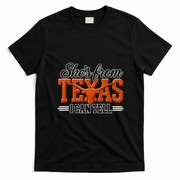 She's From Texas I Can Tell T-Shirt - Black