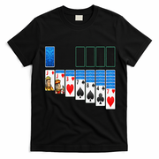 Solitaire Game Costume Board Games Halloween Costume Gift T-Shirt - Black