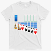 Solitaire Game Costume Board Games Halloween Costume Gift T-Shirt - White