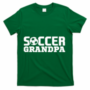 Soccer Grandpa Granddad Granddaddy Grandfather T-Shirt - Green