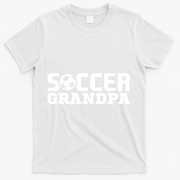 Soccer Grandpa Granddad Granddaddy Grandfather T-Shirt - White