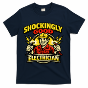 Shockingly Good Master Electrician Humor T-Shirt - Navy