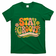 Stay Groovy Retro T-Shirt - Green